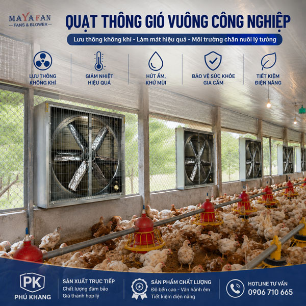 Quạt thông gió chuồng trại