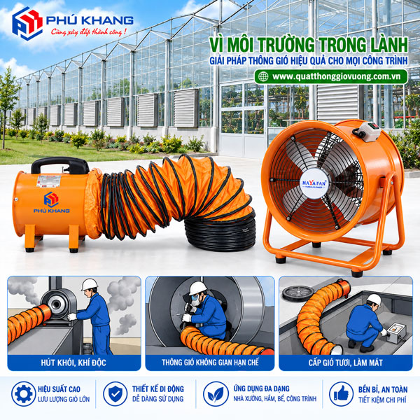 quạt hút thông gió công nghiệp