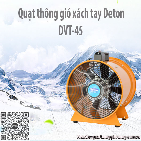 Quạt thông gió xách tay Deton DVT-45