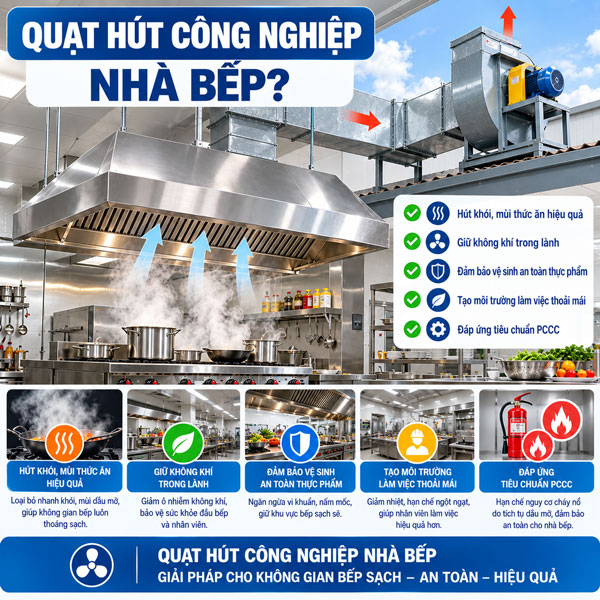 quạt hút bếp công nghiệp