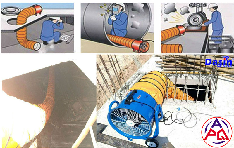 Quạt thông gió xách tay Dasin Kin-500