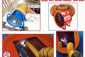 Quạt hút công nghiệp nối ống – Thiết bị lưu thông gió hiệu quả