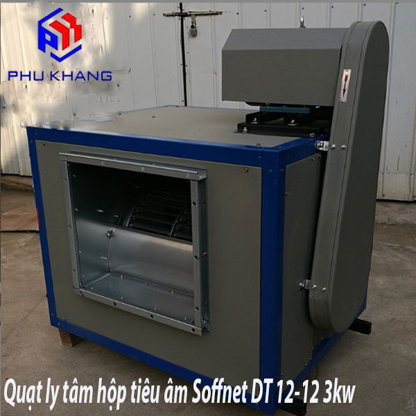 Quạt ly tâm hộp tiêu âm Soffnet DT 12-12 3kw