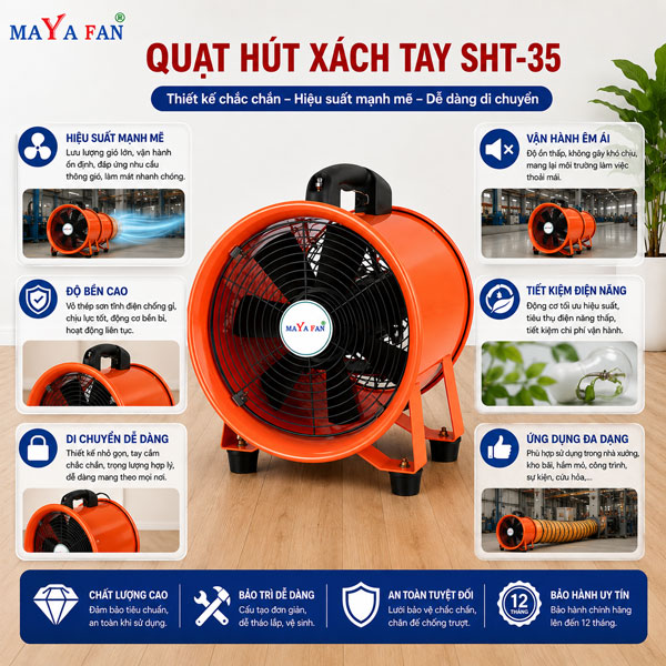 quạt hút xách tay SHT-35