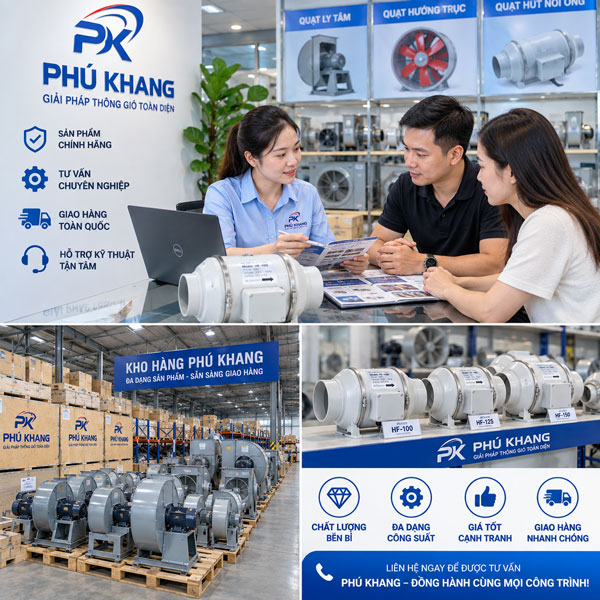 quạt hút mùi nối ống 110 chính hãng