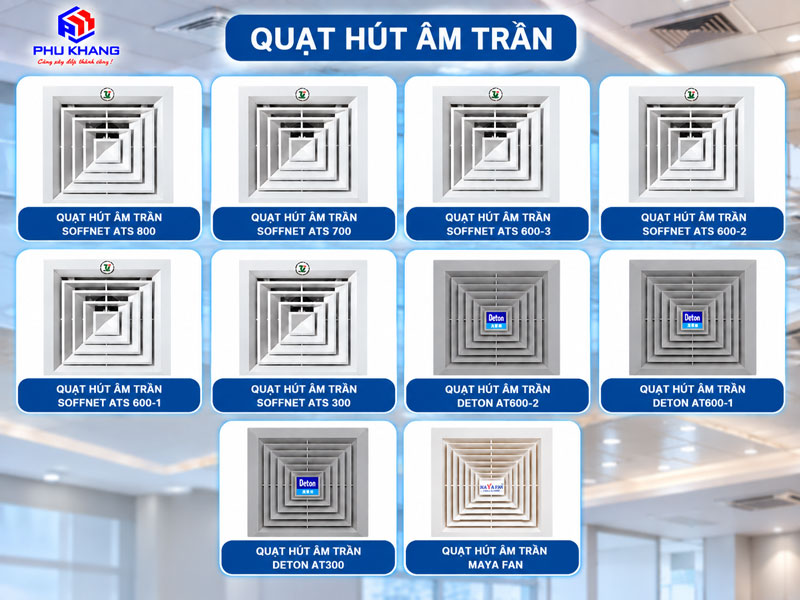 Quạt thông gió âm trần 