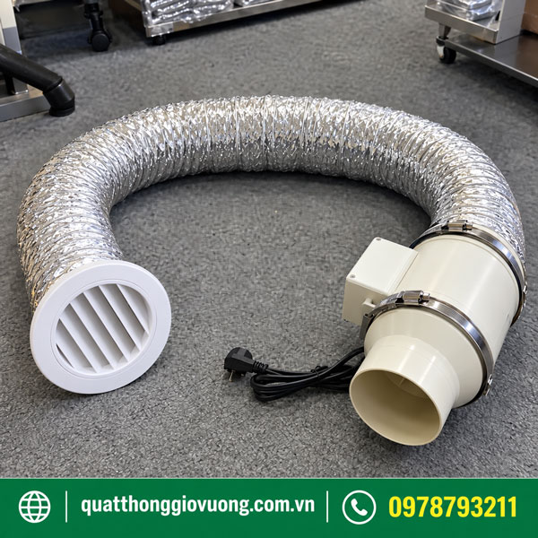 Quạt thông gió nối ống phi 100