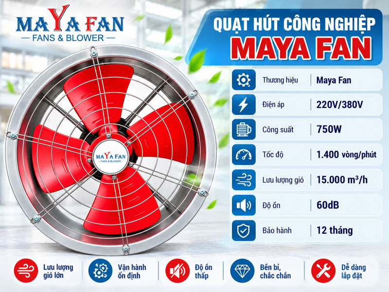 quạt hút tròn SF5G-4 Maya Fan